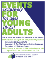 Events for Young Adults (ages 18-25)